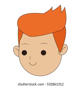 Isolated man cartoon design
