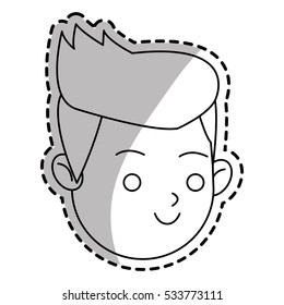 Isolated man cartoon design 