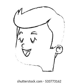 Isolated man cartoon design 