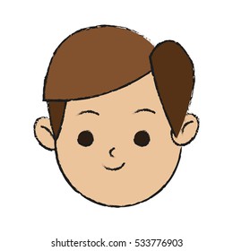 Isolated man cartoon design
