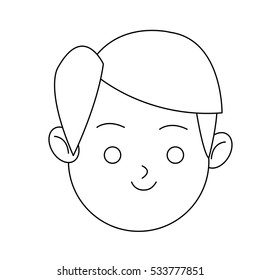 Isolated man cartoon design