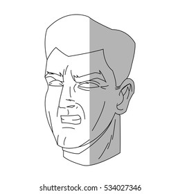 Isolated man cartoon design