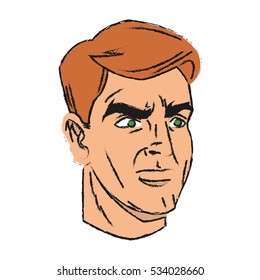 Isolated man cartoon design