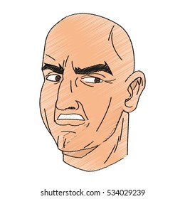 Isolated man cartoon design