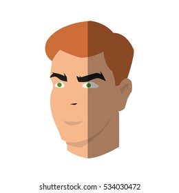 Isolated man cartoon design