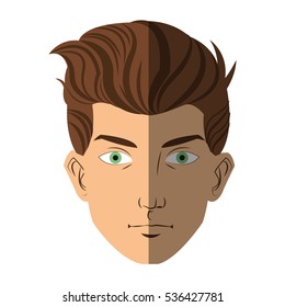 Isolated man cartoon design
