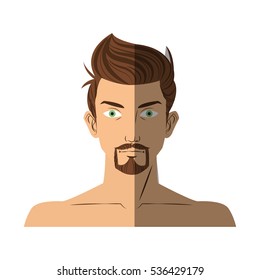 Isolated man cartoon design