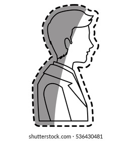 Isolated man cartoon design