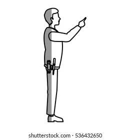 Isolated man cartoon design