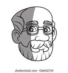 Isolated man cartoon design