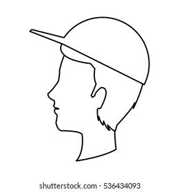 Isolated man cartoon design