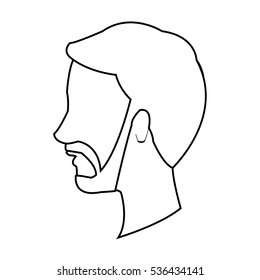 Isolated man cartoon design