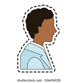 Isolated man cartoon design