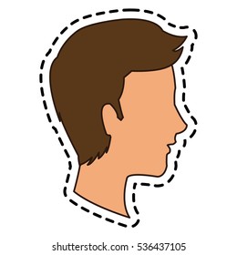 Isolated man cartoon design