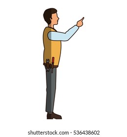 Isolated man cartoon design