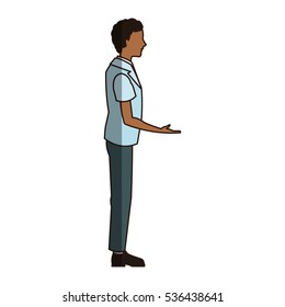 Isolated man cartoon design