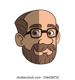 Isolated man cartoon design