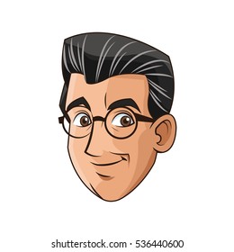 Isolated man cartoon design