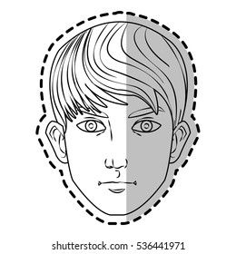 Isolated man cartoon design