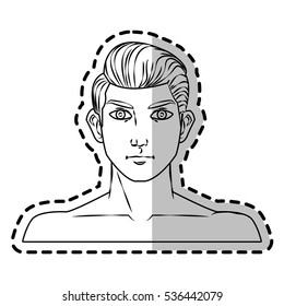 Isolated man cartoon design
