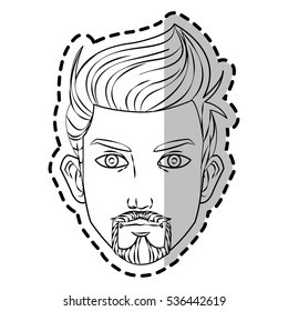 Isolated man cartoon design