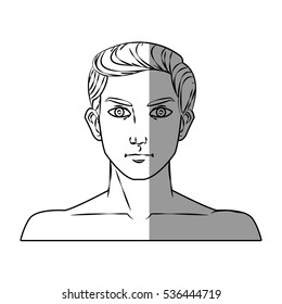 Isolated man cartoon design