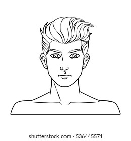 Isolated man cartoon design