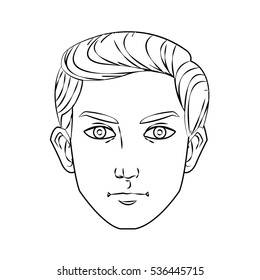 Isolated man cartoon design