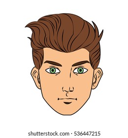 Isolated man cartoon design