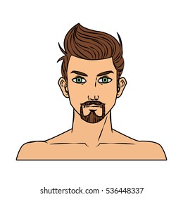 Isolated man cartoon design