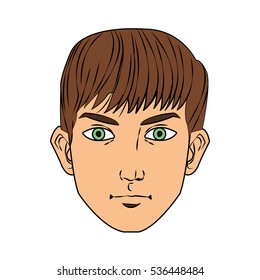 Isolated man cartoon design