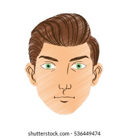Isolated man cartoon design