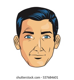 Isolated man cartoon design