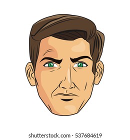 Isolated man cartoon design