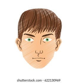 Isolated man cartoon design