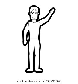 Isolated man cartoon design