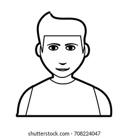 Isolated man cartoon design