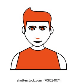 Isolated man cartoon design