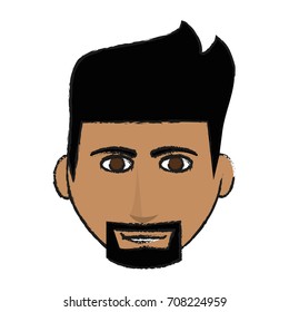 Isolated man cartoon design