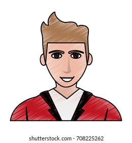 Isolated man cartoon design