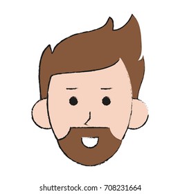 Isolated man cartoon design