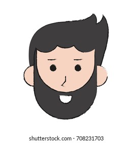 Isolated man cartoon design