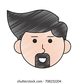 Isolated man cartoon design