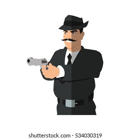 Cowboy Gun Cartoon Illustration Vector Stock Vector (Royalty Free ...