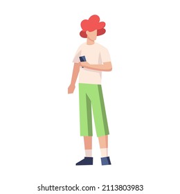 Isolated man cellphone people activities vector illustration