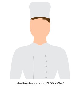 Isolated man chef image. Vector illustration design