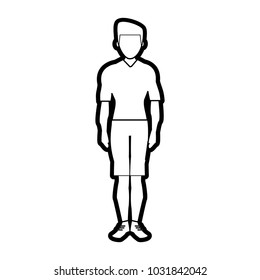 Isolated man design