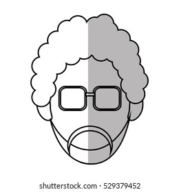 Isolated man design