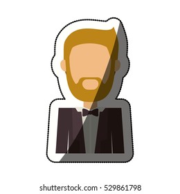 Isolated man design