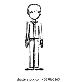 Isolated man design